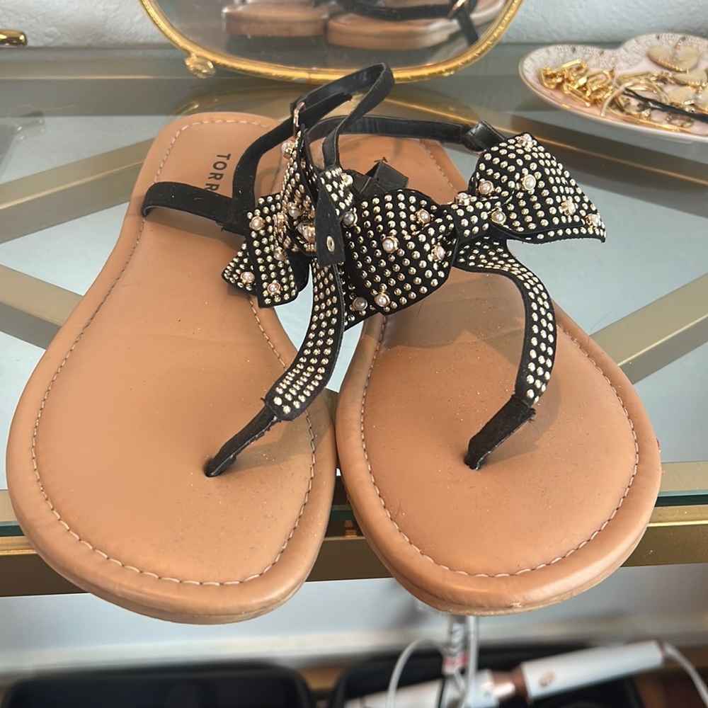 Torrid studded bow sandals